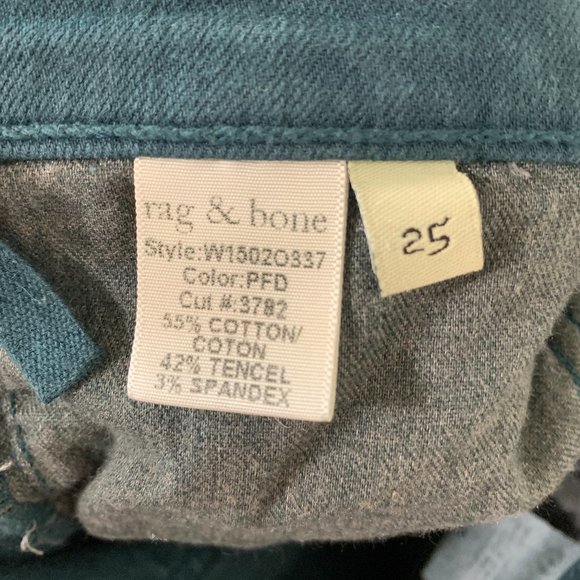 Rag & Bone Skinny Leg Jeans sz 25 - Picture 7 of 9